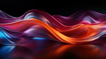 Multicolor abstract neon background. Created with Generative AI photo