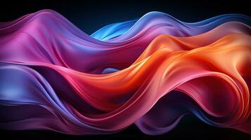 Multicolor abstract neon background. Created with Generative AI photo