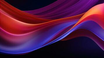 Multicolor abstract neon background. Created with Generative AI photo