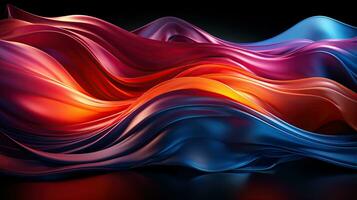 Multicolor abstract neon background. Created with Generative AI photo