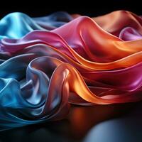 Multicolor abstract neon background. Created with Generative AI photo