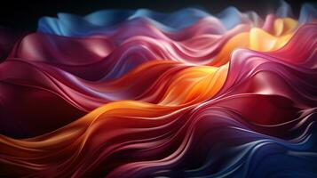 Multicolor abstract neon background. Created with Generative AI photo