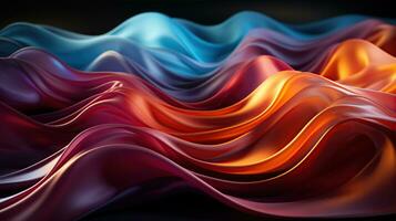 Multicolor abstract neon background. Created with Generative AI photo