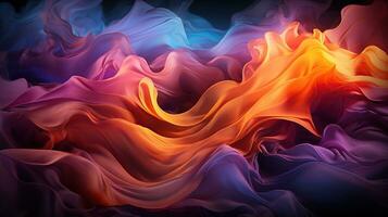 Multicolor abstract neon background. Created with Generative AI photo
