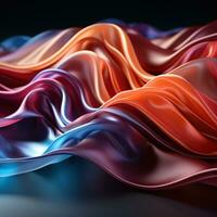 Multicolor abstract neon background. Created with Generative AI photo