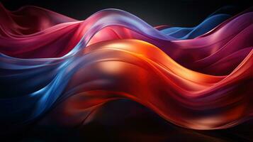 Multicolor abstract neon background. Created with Generative AI photo