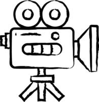 Video Streaming hand drawn vector illustration