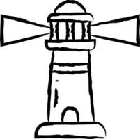 Lighthouse hand drawn vector illustration