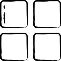 Grid view hand drawn vector illustration