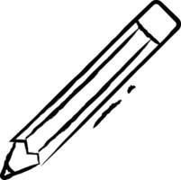 Pencil hand drawn vector illustration