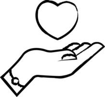 Care hand drawn vector illustration