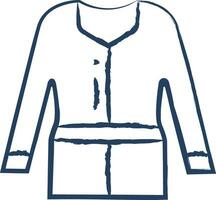 Tunic Top  hand drawn vector illustration