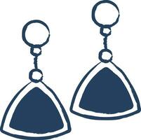 earring hand drawn vector illustration