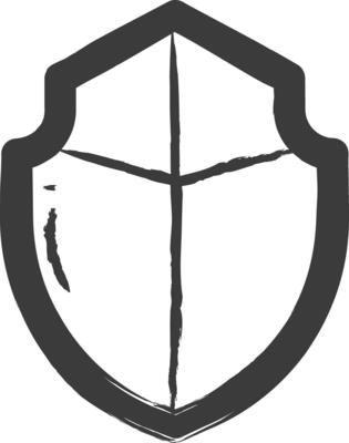 Shield hand drawn vector illustration