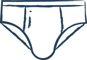 Underware hand drawn vector illustration