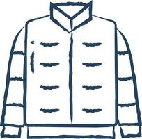 Jacket hand drawn vector illustration