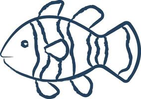 Clownfish hand drawn vector illustration