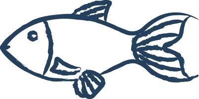 pescado mano dibujado vector ilustración