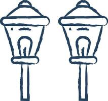 Street light hand drawn vector illustration