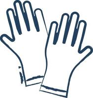 Gloves hand drawn vector illustration