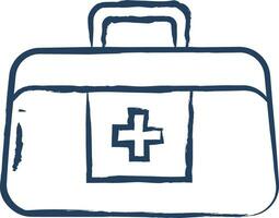 First Aid hand drawn vector illustration