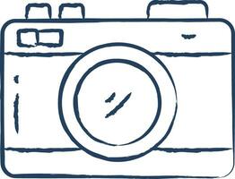 Camera hand drawn vector illustration