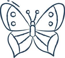 mariposa mano dibujado vector ilustración