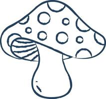 Mashroom hand drawn vector illustration