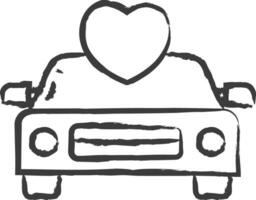 Car hand drawn vector illustration