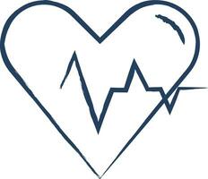 Cardiology hand drawn vector illustration