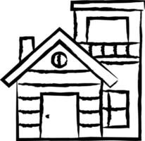 House hand drawn vector illustration