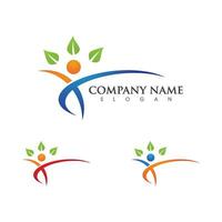 Human character logo sign vector