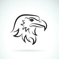 Vector of an eagle head design on white background. Bird. Wild Animals. Easy editable layered vector illustration.