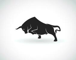 Vector of a bull on a white background