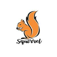 Vector of squirrel design on white background. Easy editable layered vector illustration. Wild Animals.