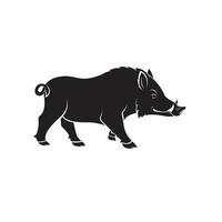 Vector of boar design on white background. Wild Animals. Easy editable layered vector illustration.