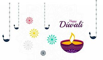 diwali festival design vector