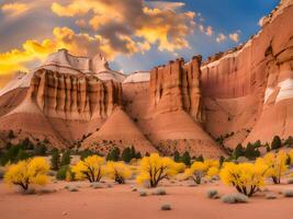 the beautiful sandstone formation of the red rock in the valley of the state, arizona photo