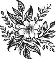 decorativo floral diseño icono un negro vector icono ese será añadir un toque de feminidad a tu diseños negro vector floral diseño icono un hermosa y romántico icono para ninguna diseño