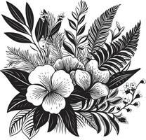 Black Vector Floral Design A Versatile Icon That Can Be Used in Any Design Black Vector Floral Design Make Your Designs Sparkle