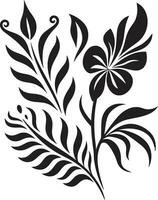 Black Vector Floral Design A Stunning Icon for Any Design Black Vector Floral Design Make Your Designs Blossom