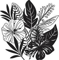 Decorative Floral Design Icon A Black Vector Icon That Will Add a Touch of Grace to Your Designs Black Vector Floral Design Icon A Stunning Icon for Any Design