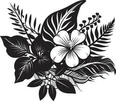 Black Vector Floral Icon A Timeless and Elegant Icon for Any Design Black Vector Floral Icon Add a Touch of Glamour to Your Designs