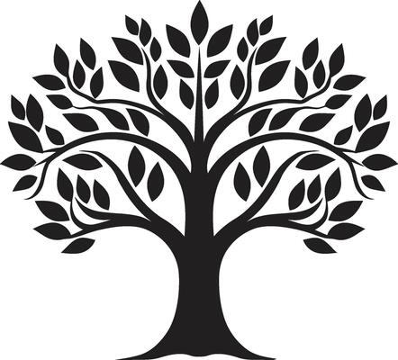 Elegance in Nature Iconic Tree Symbol Emblem of Earths Beauty Minimalist Design