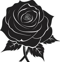 simplista floración monocromo flor silueta noble floral guardián negro vector emblema