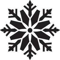 real inviernos icono monocromo logo elegante símbolo de hielo vector nieve silueta