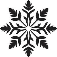 Emblem of Winters Serenity Vector Logo Design Elegant Frost Ambassador Monochrome Snow Emblem