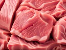 raw pork steak, close up photo