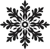 Snowy Symbol of Serenity Emblematic Logo Design Elegant Emblem of Winters Beauty Stylish Icon vector