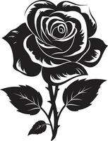 Noble Guardian of Blooms Rose Vector Logo Simplistic Beauty of Loves Majesty Emblematic Art